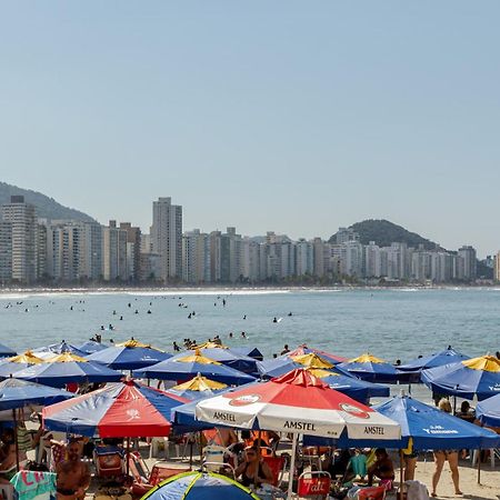 Apto - Predio De Frente Para Praia - Asturias - Guaruja - 2 Vagas Garagem - Wi-Fi E Ar Condicionado Kültér fotó