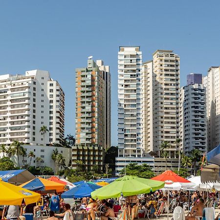 Apto - Predio De Frente Para Praia - Asturias - Guaruja - 2 Vagas Garagem - Wi-Fi E Ar Condicionado Kültér fotó