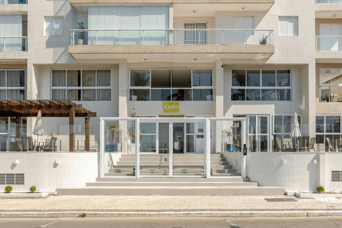 Apto - Predio De Frente Para Praia - Asturias - Guaruja - 2 Vagas Garagem - Wi-Fi E Ar Condicionado Kültér fotó